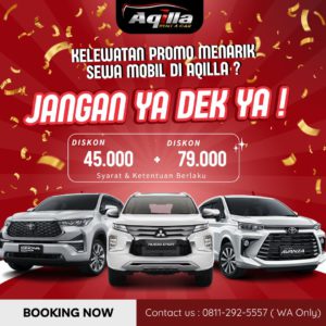 Promo Rental Mobil dan Sewa Mobil Agustu - April