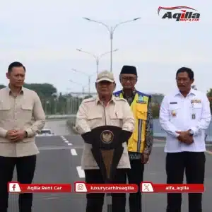 Prabowo_Peresmian Flyover Madukoro - Aqilla Rent A Car