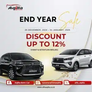 Promo Desember Sewa Rental Mobil Aqilla Rent A Car - End Year Sale - Copy