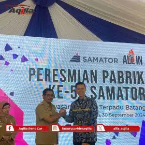 Peresmian Pabrik Samator oleh PJ Gub Jateng - Aqilla Rent a Car