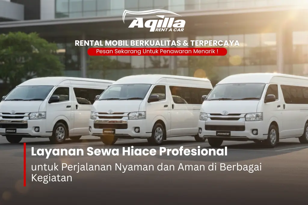 sewa hiace profesional terpercaya