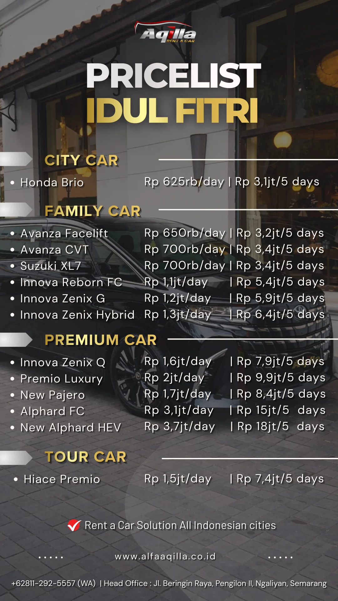 Pricelist Idul Fitri