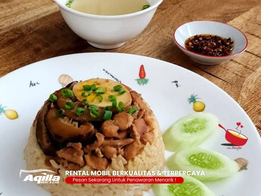 nasi tim ayam jamur nasi tim ayam jamur